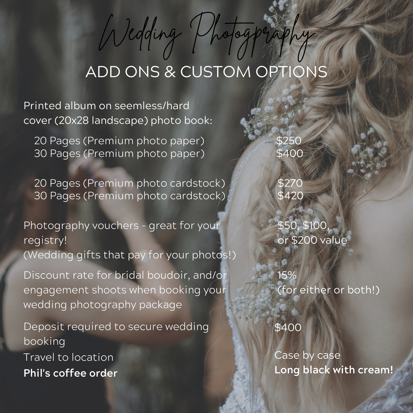 Wedding Photography - Elopement/mini wedding package