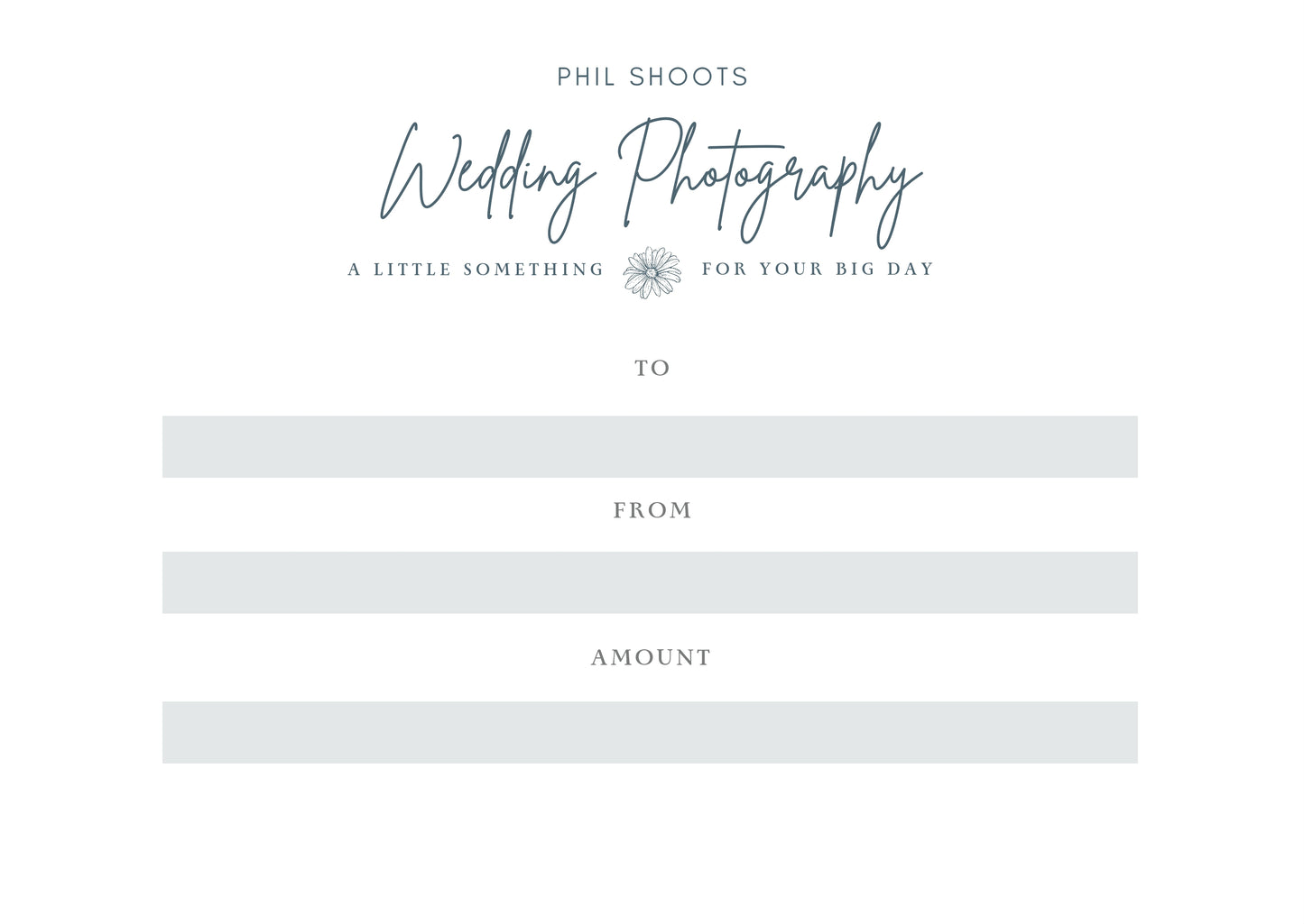 Wedding Photography - Gift Certificates